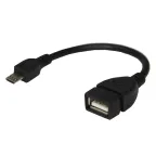                  Кабель USB OTG micro USB на USB Кабель 0.15 м черный, 18-1182,
               