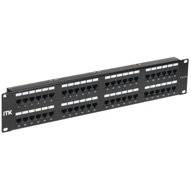 Патч-панель 2U категория 5е UTP 48 портов (IDC Dual)