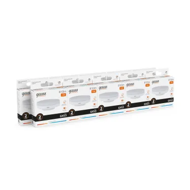 Лампа светодиодная LED 11 Вт 810 лм 3000К таблетка теплый GX53 AC 220В Elementary Gauss