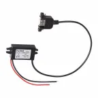                  Адаптер DC 12 V-гнездо USB-A 5 V 3 A,
               