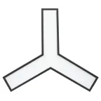 Светильник светодиодный Geometria Igrek SPO-142-B-40K-044 44Вт 4000K 3000Лм IP40 800*800*80 черный подвесной ЛТ | Б0058885 | ЭРА
