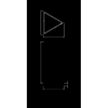 Светильник светодиодный PROFILE 30L P LED TRIGON 600 WH 4000K | 1248003310 | Световые Технологии