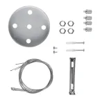 Светильник светодиодный Geometria Quadro SPO-161-W-40K-060 60Вт 4000К 5500Лм IP40 600*600*80 белый подвесной | Б0050582 | ЭРА