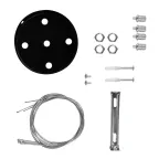 Светильник светодиодный Geometria Quadro SPO-163-B-40K-050 50Вт 4000К 3700Лм IP40 600*600*80 черный подвесной | Б0050587 | ЭРА
