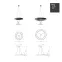 Светильник светодиодный Geometria Ring SPO-134-B-40K-056 56Вт 4000К 4200Лм IP40 800*800*80 черный подвесной | Б0050565 | ЭРА