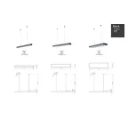 Светильник светодиодный Geometria Block SPO-113-W-40K-036 36Вт 4000К 2700Лм IP40 1200*100*60 белый подвесной | Б0050542 | ЭРА