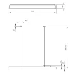 Светильник светодиодный Geometria Block SPO-113-W-40K-036 36Вт 4000К 2700Лм IP40 1200*100*60 белый подвесной | Б0050542 | ЭРА