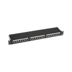 Патч-панель 19дюймов 1U 24 порта STP RJ-45 CAT 5e