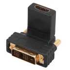                  Переходник штекер DVI-D - гнездо HDMI, поворотный,,
               