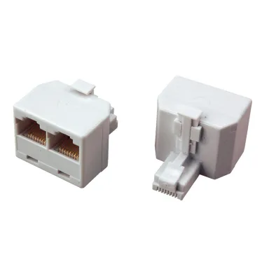 Переходник сетевой LAN. (штекер 8Р8С (Rj-45) -2 гнезда 8Р8С (Rj-45)),