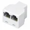 Переходник сетевой LAN. (гнездо 8Р8С (Rj-45) - 2 гнезда 8Р8С (Rj-45)),