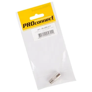 Переходник антенный, (гнездо F - штекер TV) PROconnect