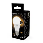 Лампа светодиодная LED 12 Вт 1150 лм 3000К А60 груша теплый E27 AC 220В Black Gauss
