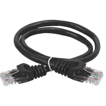 Патч-корд категории 6 UTP PVC 1м черный