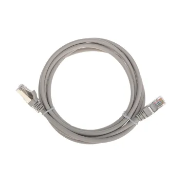 Патч-корд F/UTP, CAT 5e, RJ45-RJ45, 26AWG, LSZH, серый, 2м,