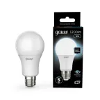 Лампа светодиодная LED 12 Вт 1200 лм 4100К А60 груша нейтральный E27 AC 220В Black Gauss