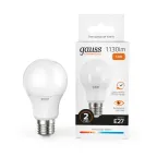 Лампа светодиодная LED 12 Вт 1130 лм 3000К А60 груша теплый E27 AC 220В Elementary Gauss