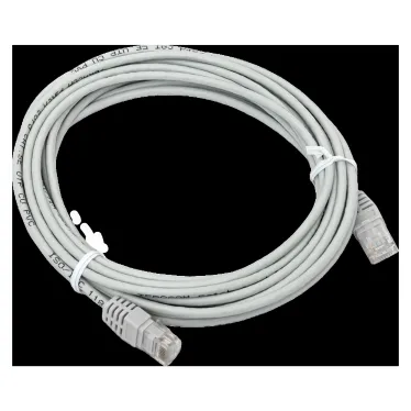 Патч-корд TERACOM Cat.5E (1Гбит/с) неэкранированный UTP оболочка PVC серый (5м)