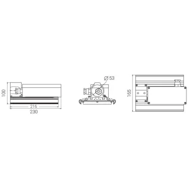 Светильник светодиодный Светильник Unit DC Ex 45/5500 K60 5K консоль