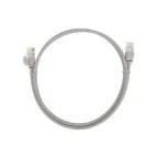 Патч-корд U/UTP CAT 6A (10G), RJ45-RJ45, 28AWG, LSZH, серый, 1м,