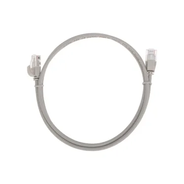 Патч-корд U/UTP CAT 6A (10G), RJ45-RJ45, 28AWG, LSZH, серый, 1м,