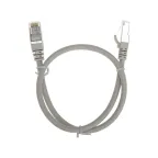 Патч-корд F/UTP CAT 6, RJ45-RJ45, 26AWG, LSZH, серый, 0.5м,