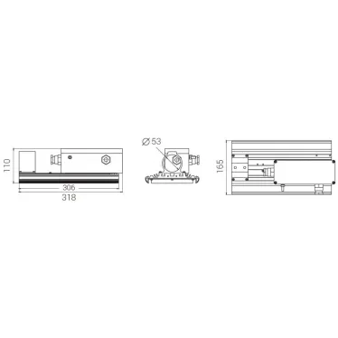 Светильник светодиодный Светильник Unit Ex 75/7500 Ш 5K консоль