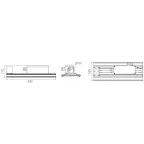 Светильник светодиодный Светильник Unit Ex 110/11000 Ш 3K консоль