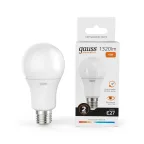 Лампа светодиодная LED 15 Вт 1320 лм 3000К А60 груша теплый E27 AC 220В Elementary Gauss