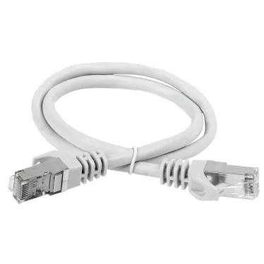 Патч-корд категория 6A S/FTP 10 метр LSZH серый