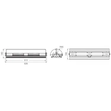 Светильник светодиодный Светильник Unit Ex NB 180/20500 Д120 3K лира
