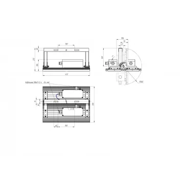Комплект двойной Светильник Unit Ex 110/13000 K10 3K лира