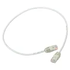 Патч-корд TERACOM Cat.5E (1Гбит/с) неэкранированный UTP оболочка PVC серый (0.5м)
