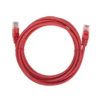 Патч-корд U/UTP, CAT 5e, RJ45-RJ45, 26AWG, LSZH, красный, 3м,