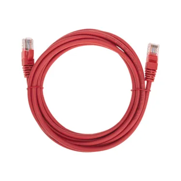 Патч-корд U/UTP, CAT 5e, RJ45-RJ45, 26AWG, LSZH, красный, 3м,