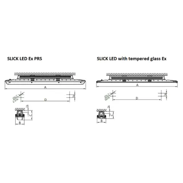 Светильник светодиодный взрывозащищенный SLICK.PRS LED 50 EM with driver box Ex 5000K | 1631002790 | Световые Технологии