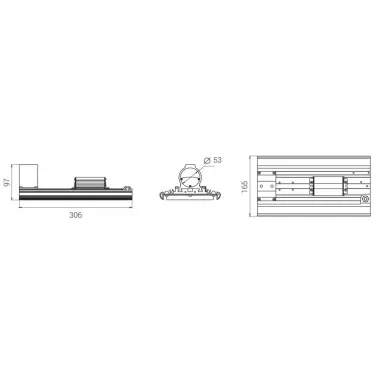 Светильник светодиодный Диора Светильник Unit DC 65/9000 Д K5000 консоль