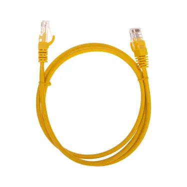 Патч-корд U/UTP, CAT 5e, RJ45-RJ45, 26AWG, LSZH, желтый, 1м,