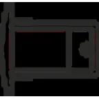 Connector PG T-shaped left externa black | 2909003020 | Световые Технологии