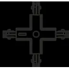 Connector PG X-shaped black | 2909002990 | Световые Технологии