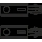 Connector PG T-shaped left internal black | 2909003050 | Световые Технологии