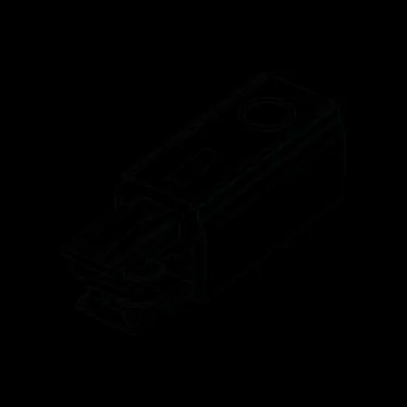 Шинопровод End feed TF left white