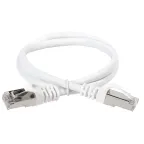 Патч-корд категории 5Е FTP LSZH 0.5м белый