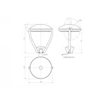 Светильник светодиодный Meduza Park 100/13000 Д прозрачный 4K