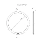 Кольцо уплотнительное для двустенной трубы d125 мм в гофроящике (200шт/кор)