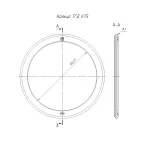Кольцо уплотнительное для двустенной трубы d75 мм (8шт/640шт уп/кор)