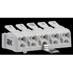 Клемма пружинная соединительная КСПнз5-3L+N+PE | UKZ-B06-5P-F1-E1-10 | IEK
