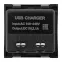 Розетка USB A+C, 2.1А, 2 гнезда, без индикатора, черная, матовая EKF