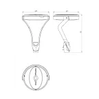 Светильник светодиодный Germes Park 40/6100 Д прозрачный 4K