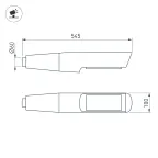 Светильник светодиодный OXOR-NOXT(with bracket)-545x100-35W Day4000 (BK, 120 deg, 230V) IP65 (ARL, IP65 Металл, 3 года)